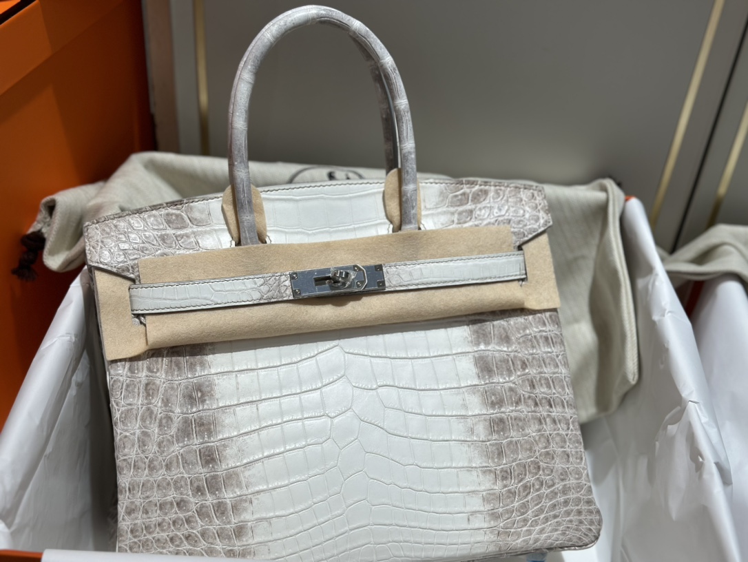 Hermes Himalayan Birkin 30CM Handbag Crocodile Niloticus Skin